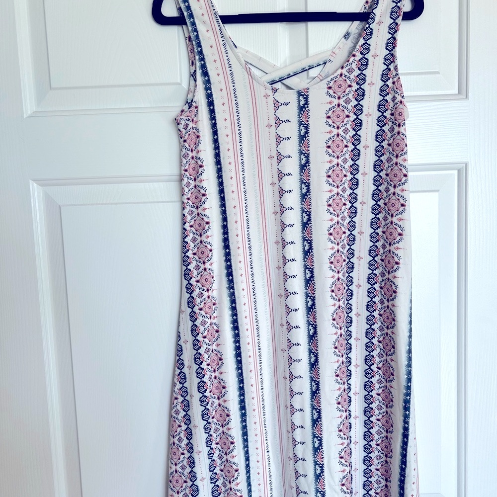 3/20$ Mudd Pink and Blue Striped Dress